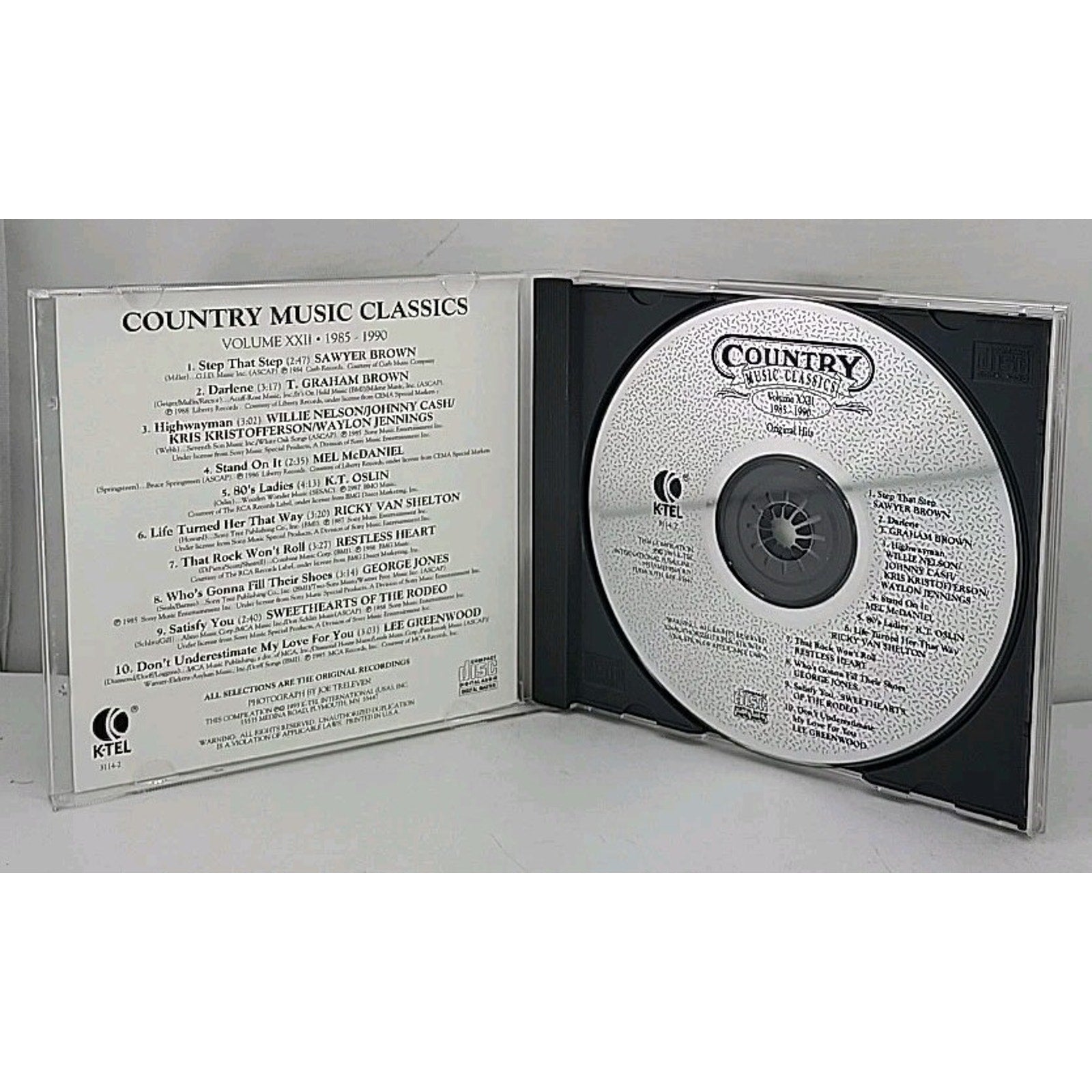 Country Music Classics, Vol. 22 1985-1990 by Various Artists (CD, K-Tel...