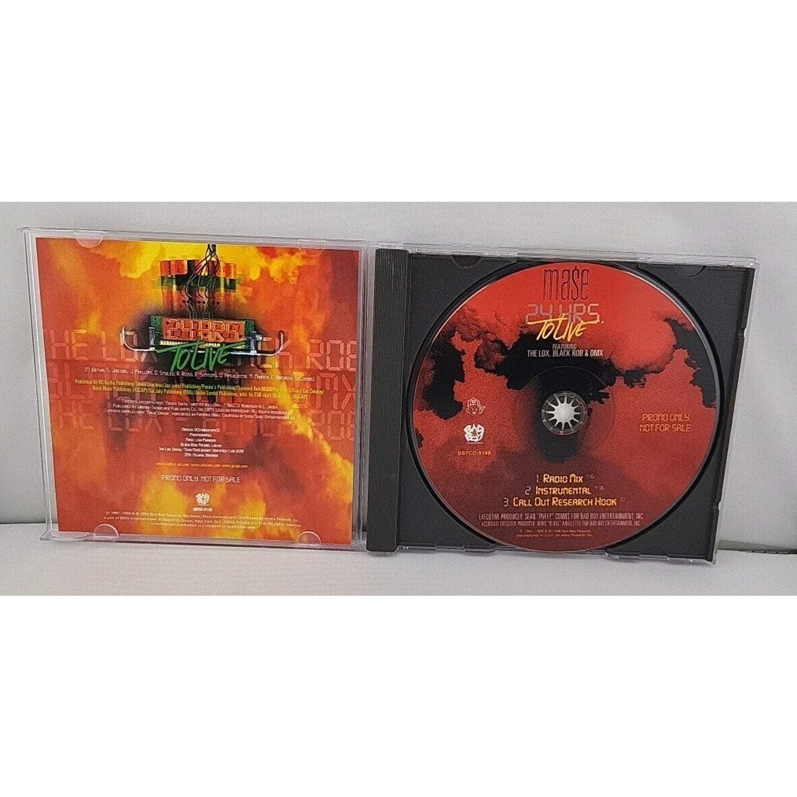 Bad Boy Records Mase 24 Hrs. To Live Featuring The Lox, Black Rob & DMX CD