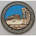 Small Hand Painted Athens Greece Dish Clay Terracotta