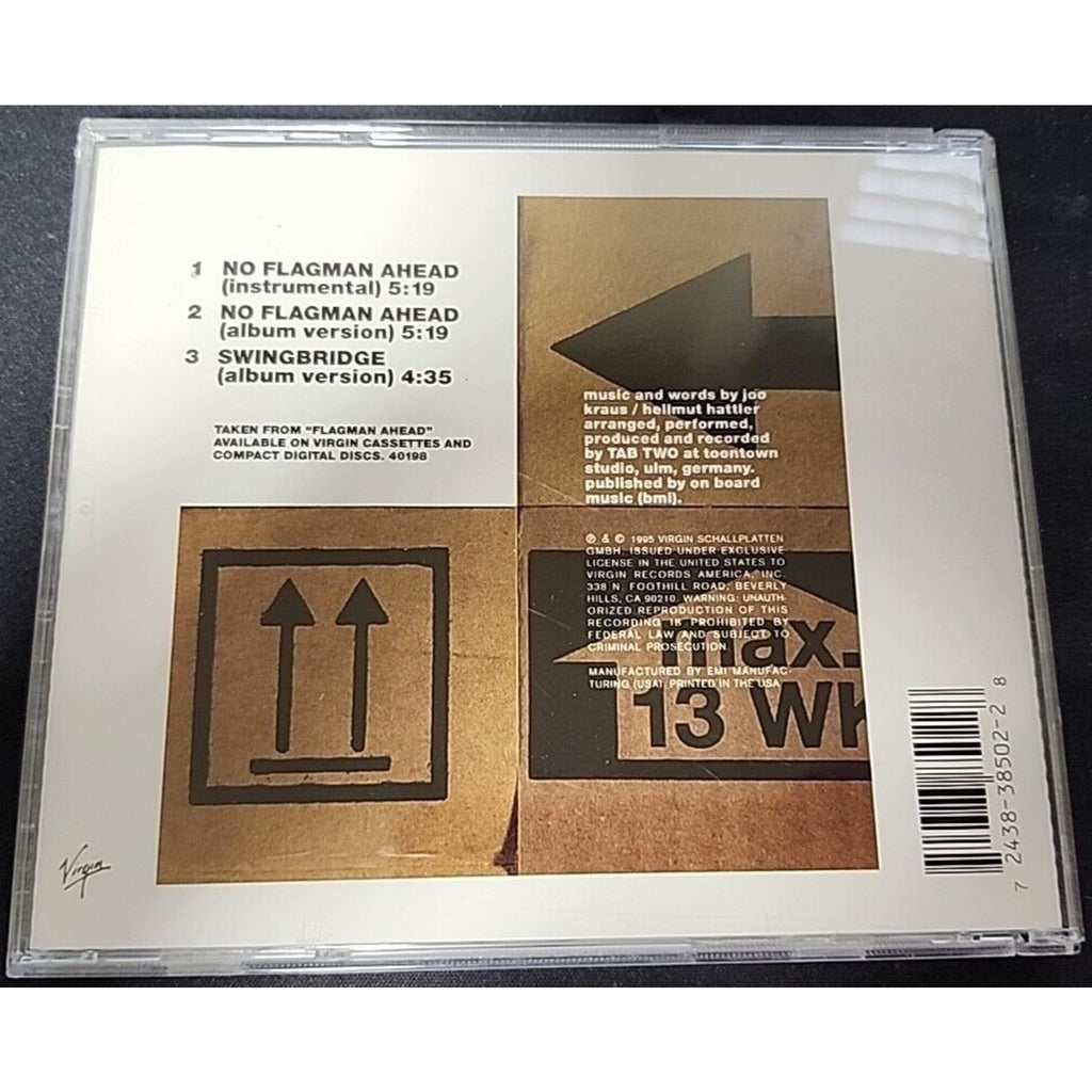 No Flagman Ahead [Single] by Tab Two (CD, Sep-1995, Virgin)