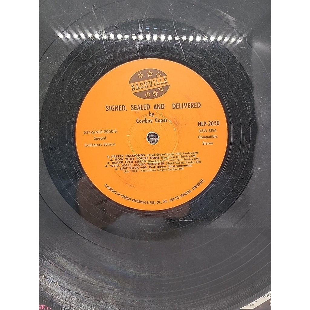 Cowboy Copas "Signed, Sealed & Delievered" Nashville NLP-2050 (Record)