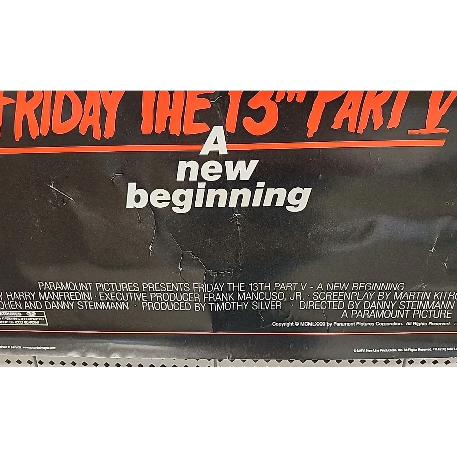 Friday The 13th Part V Movie Poster 24x36