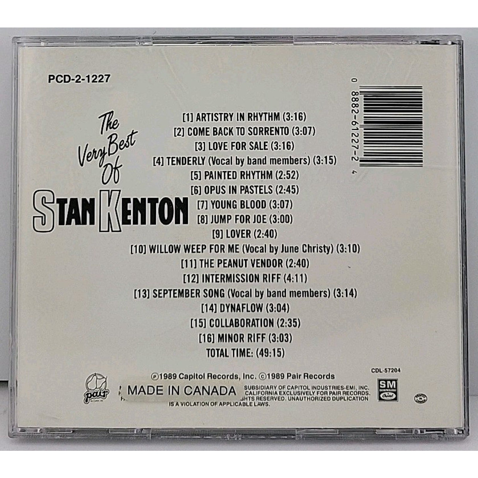 The Very Best of Stan Kenton [Pair] by Stan Kenton (CD, Mar-1989, Pair)