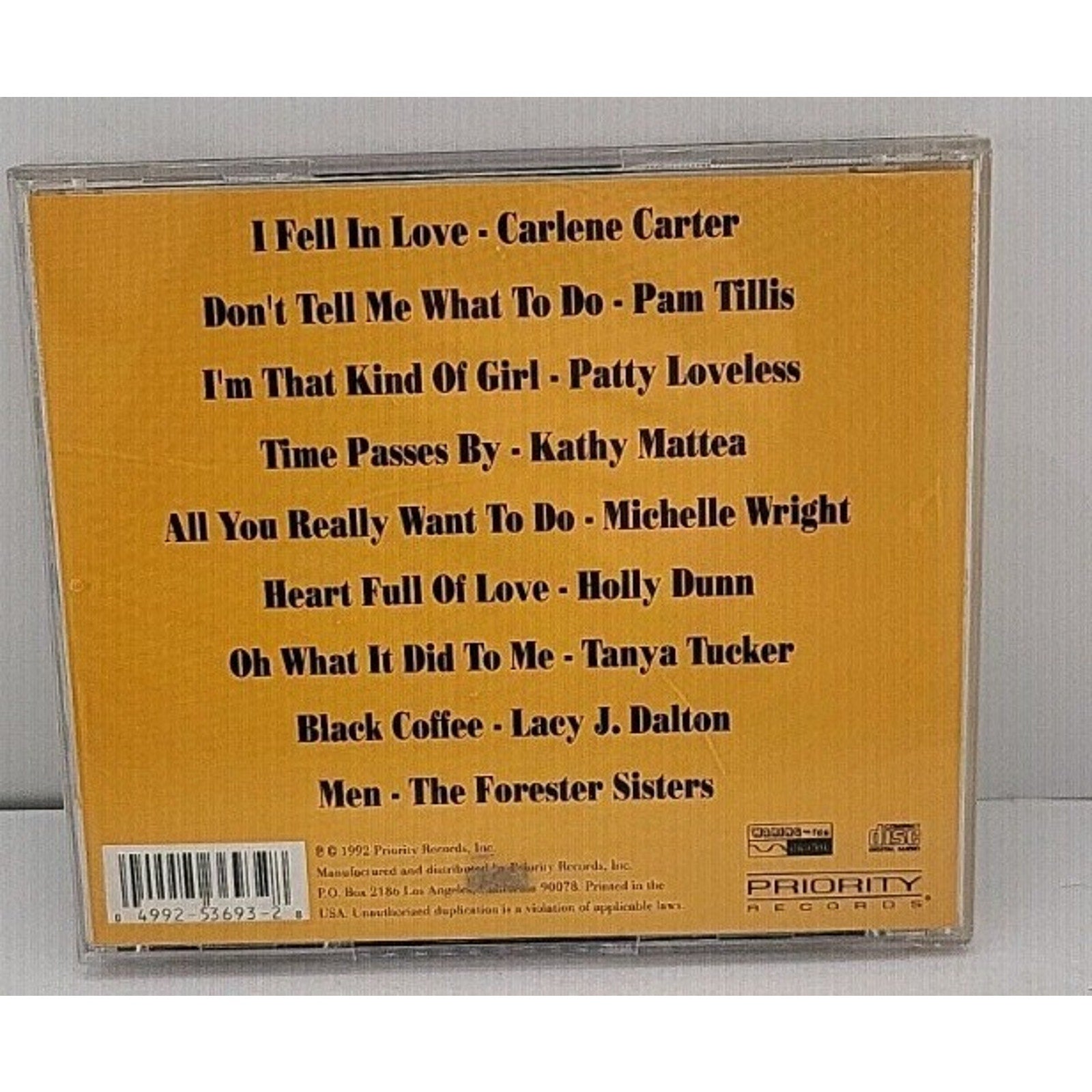 Honky Tonk, Vol. 1: Country Heartache (CD, Dec-1992, Priority Records (USA))