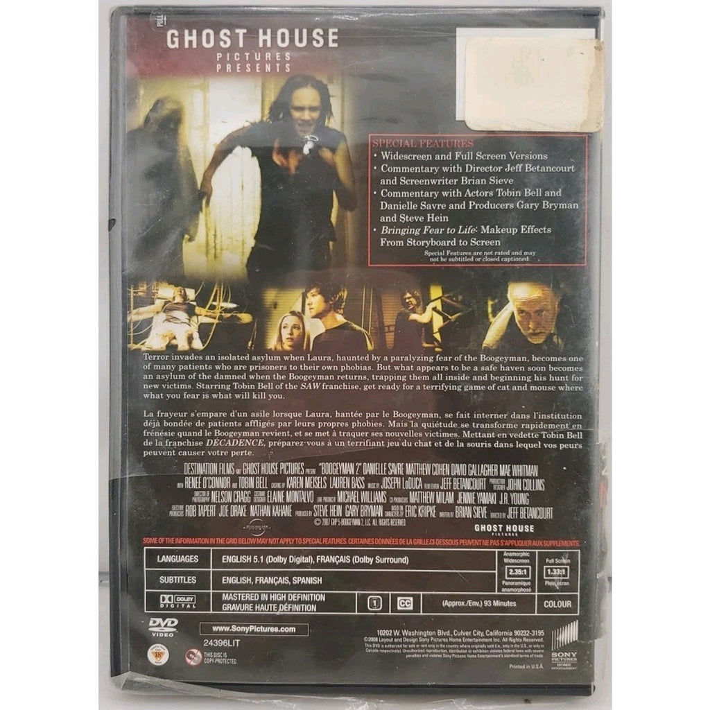 Boogeyman 2 (DVD, 2008)
