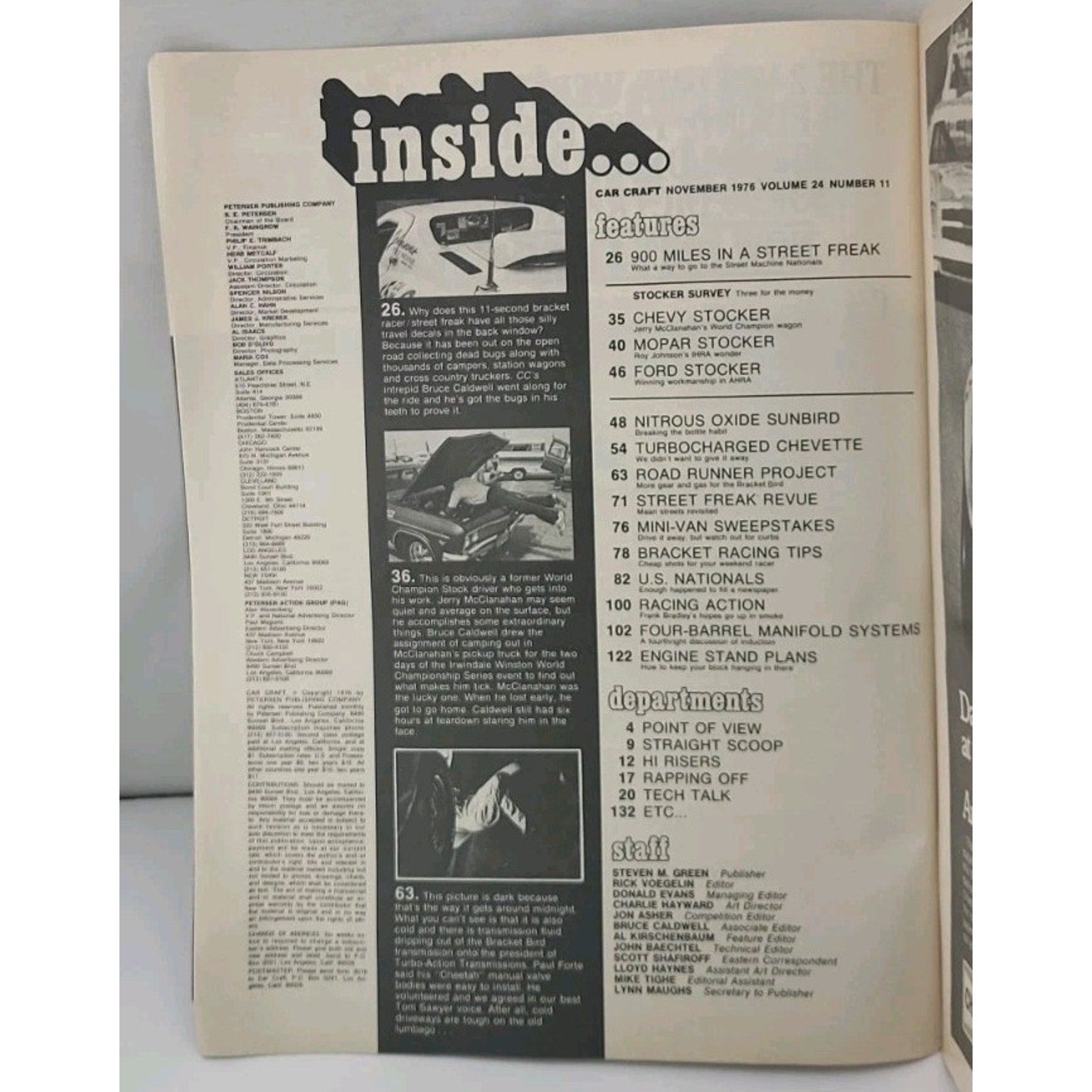 Car Craft Magazine - November 1976 - Volume W4 Number 11