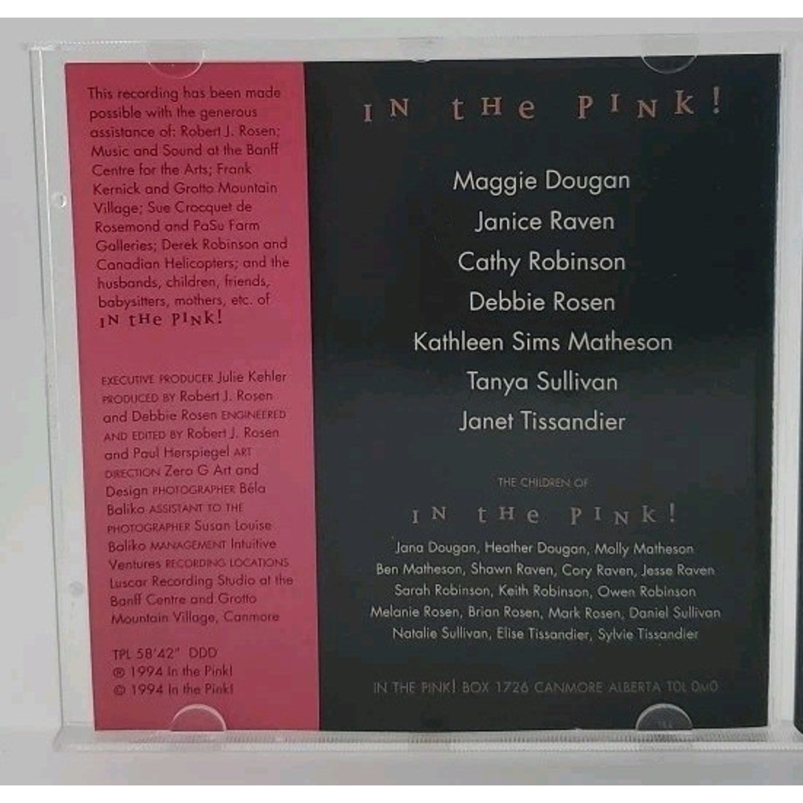 The Seven Joys of Christmas CD by In The Pink