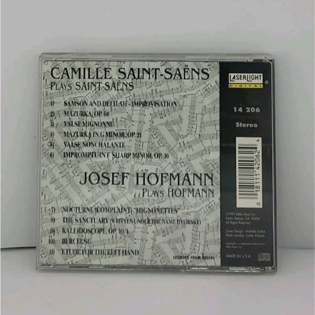 Hofmann & Saint-saëns Plays CD Laserlight Digital