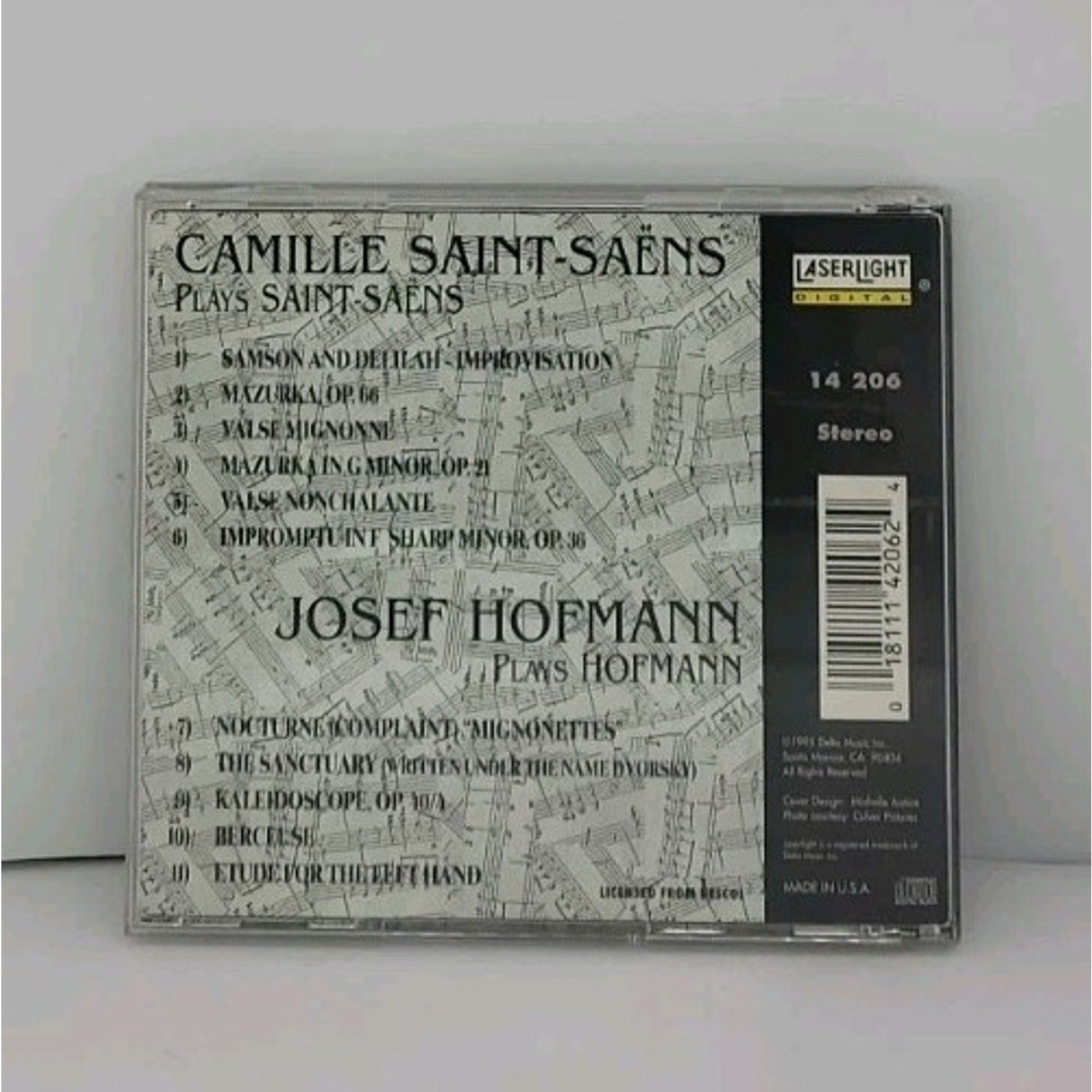 Hofmann & Saint-saëns Plays CD Laserlight Digital