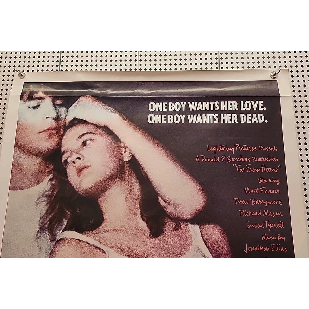 Far From Home Drew Barrymore Original 1988 Rolled Video One Sheet Poster 27x40
