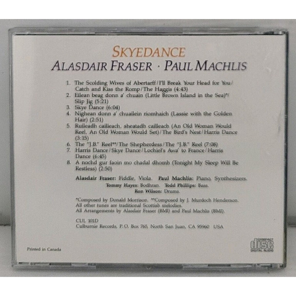 Skyedance by Fraser, Alisdair / Machlis, Paul (CD, 1996)