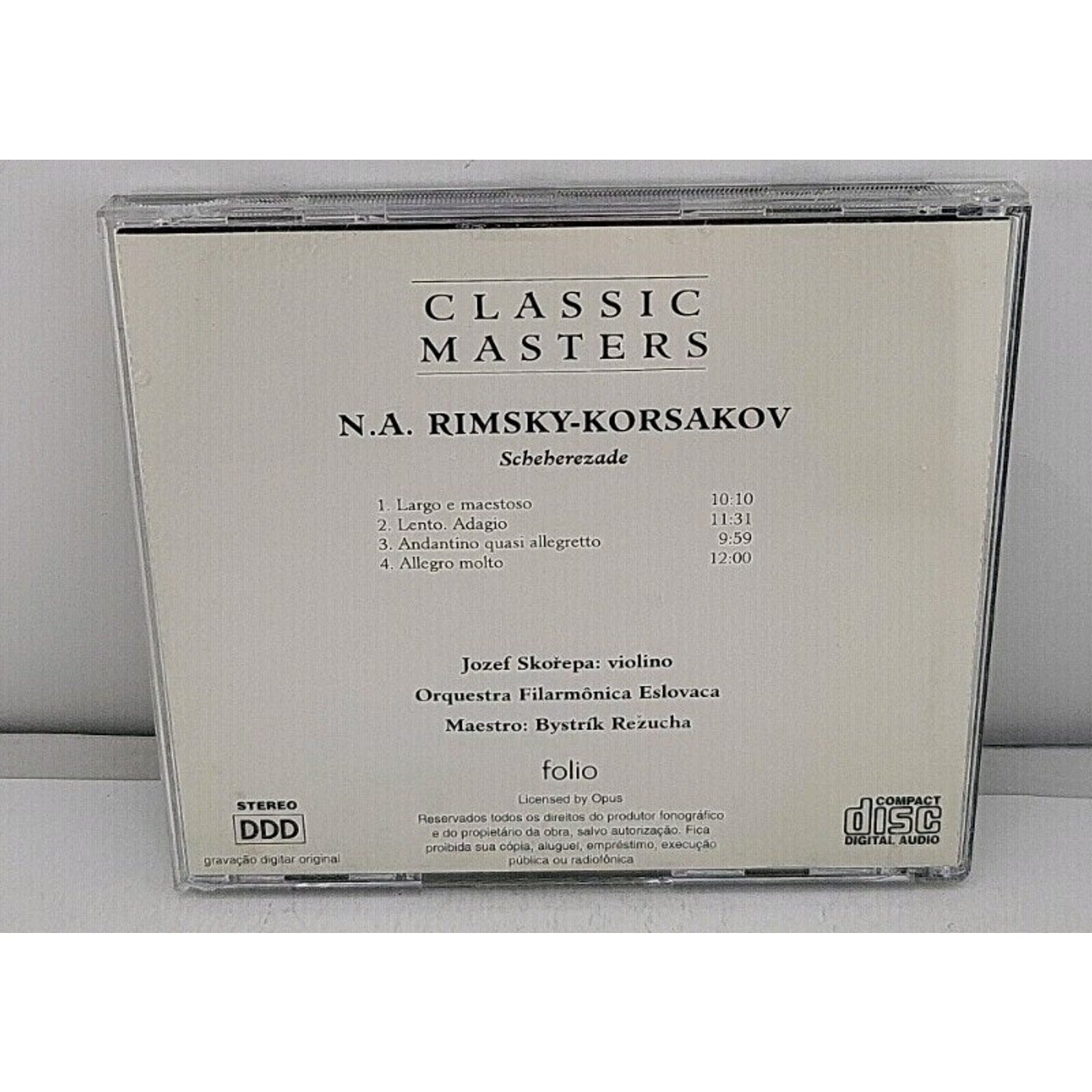 Classic Masters - Rimsky - Korsakov Scheherezade CD