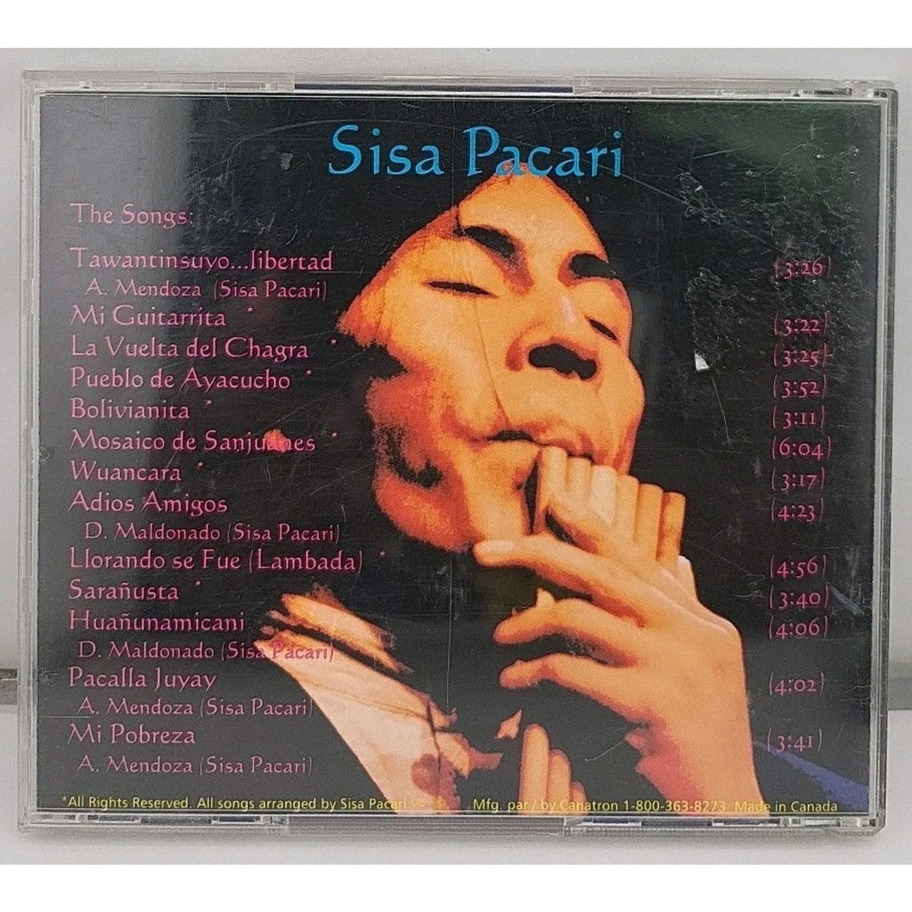Sisa Pacari – Traditional Music From The Andes (CD)