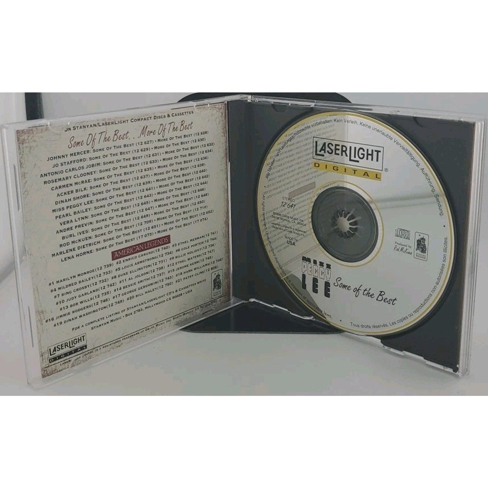 Some of the Best by Peggy Lee (Vocals) (CD, Sep-1996, Laserlight)