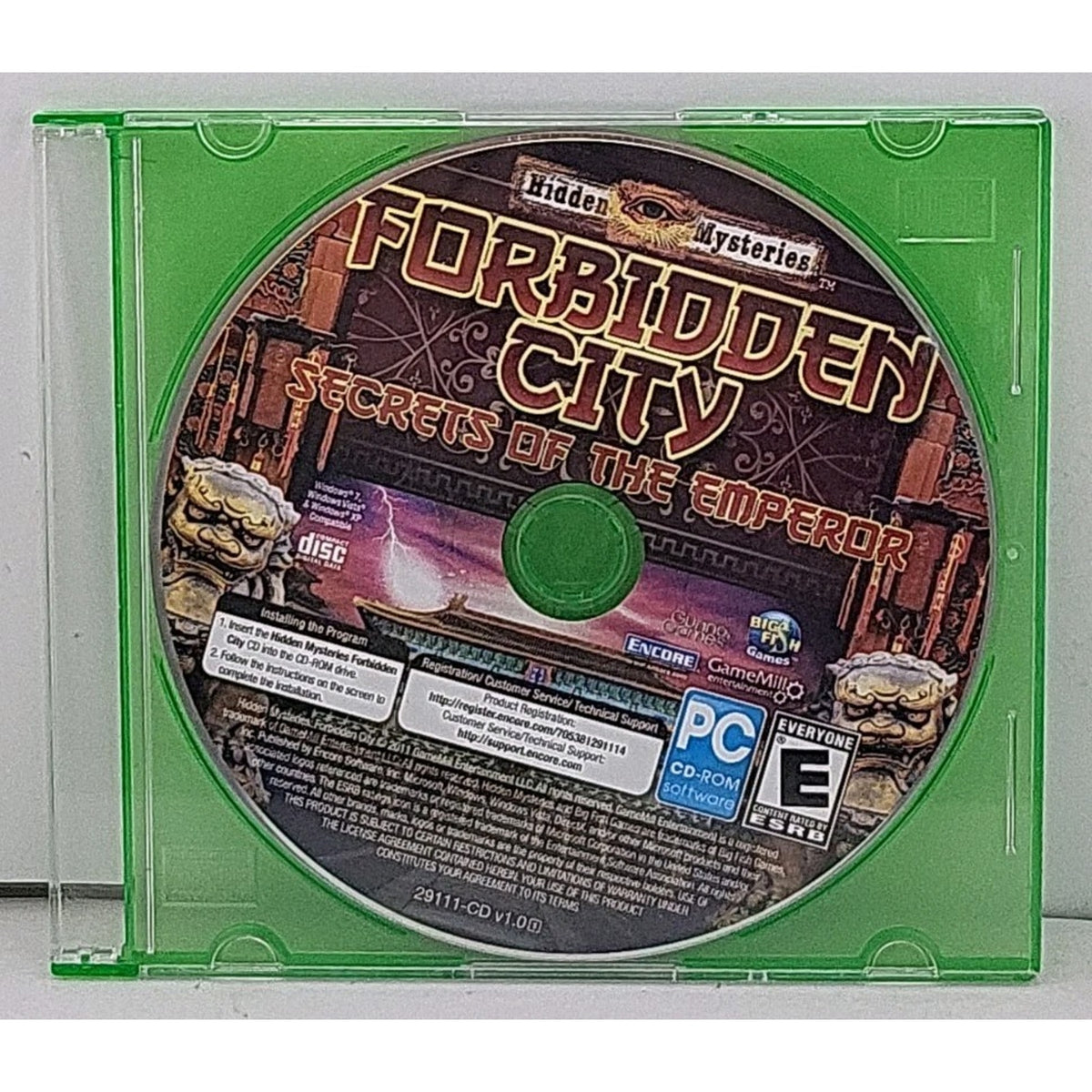 Hidden Mysteries: Forbidden City - Secrets of the Emperor (PC, 2011) *Disc Only*