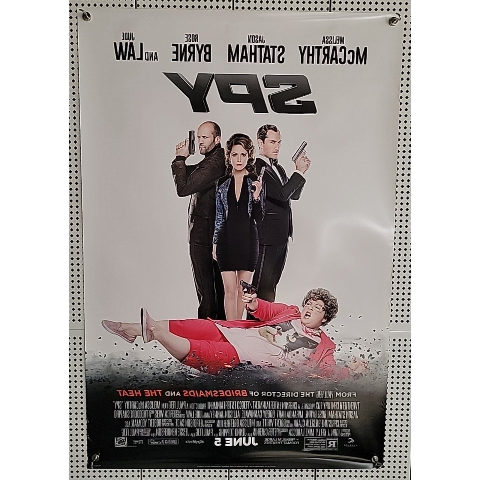 Spy 27x40 Movie Poster 2015 D/S