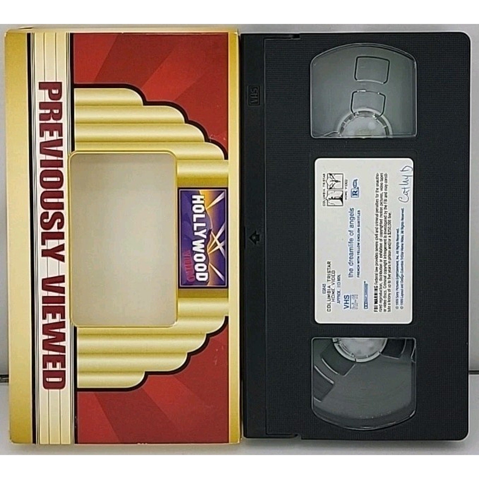 The Dreamlife of Angels VHS 1999 Erick Zonca Elodie Buichez Blockbuster Rental