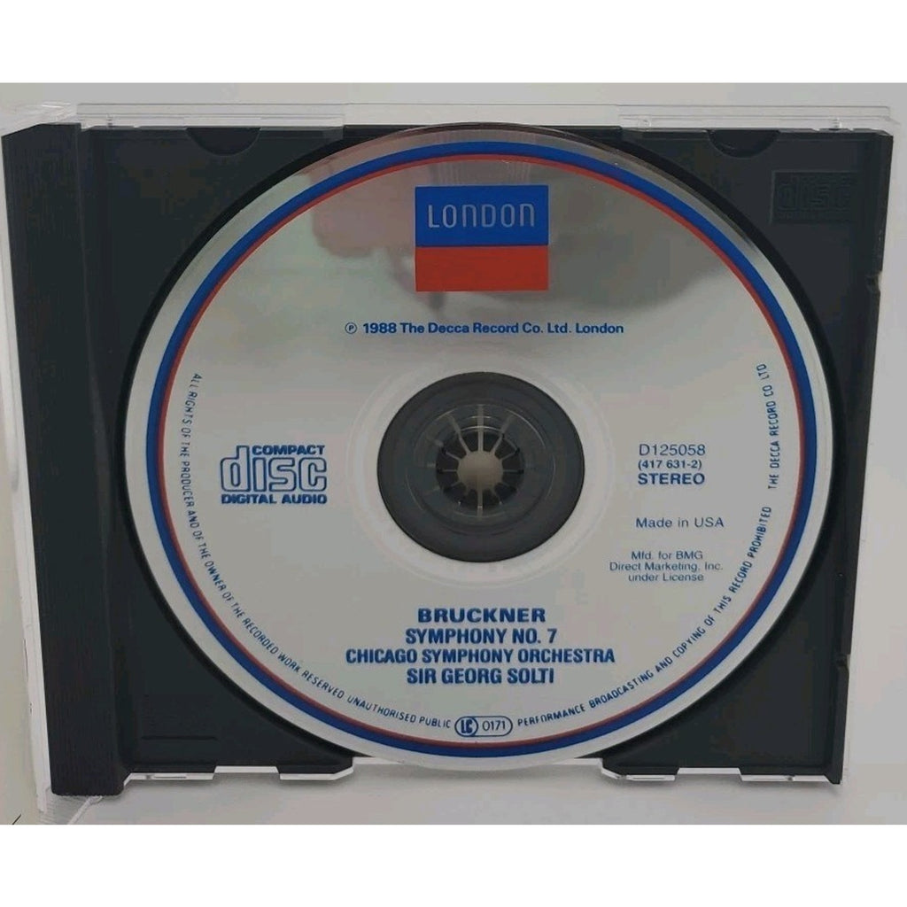Bruckner Symphony no 7 / Solti, Chicago Symphony Orchestra CD