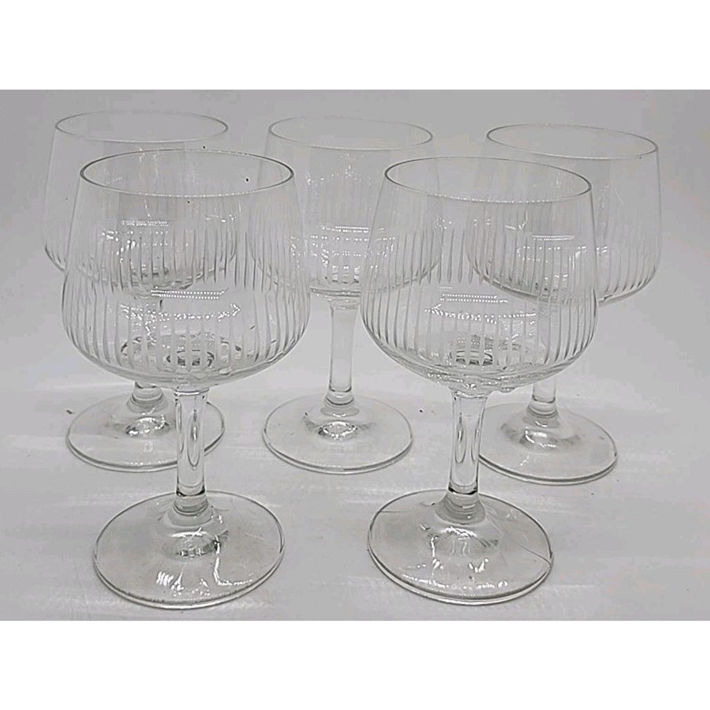 Textured Glass Wineglass / Champagne Sherries Set of 11 Cups