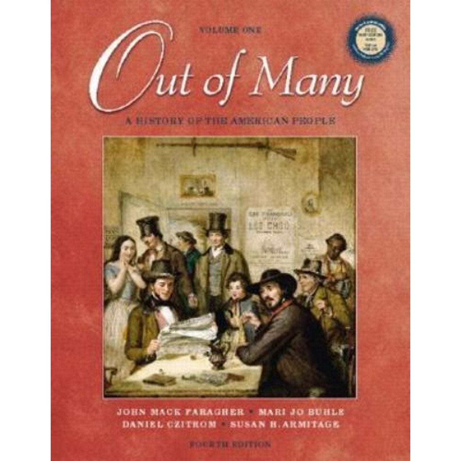Out of Many Vol. 1 : A History of the American People by Susan H. Armitage, Joh…