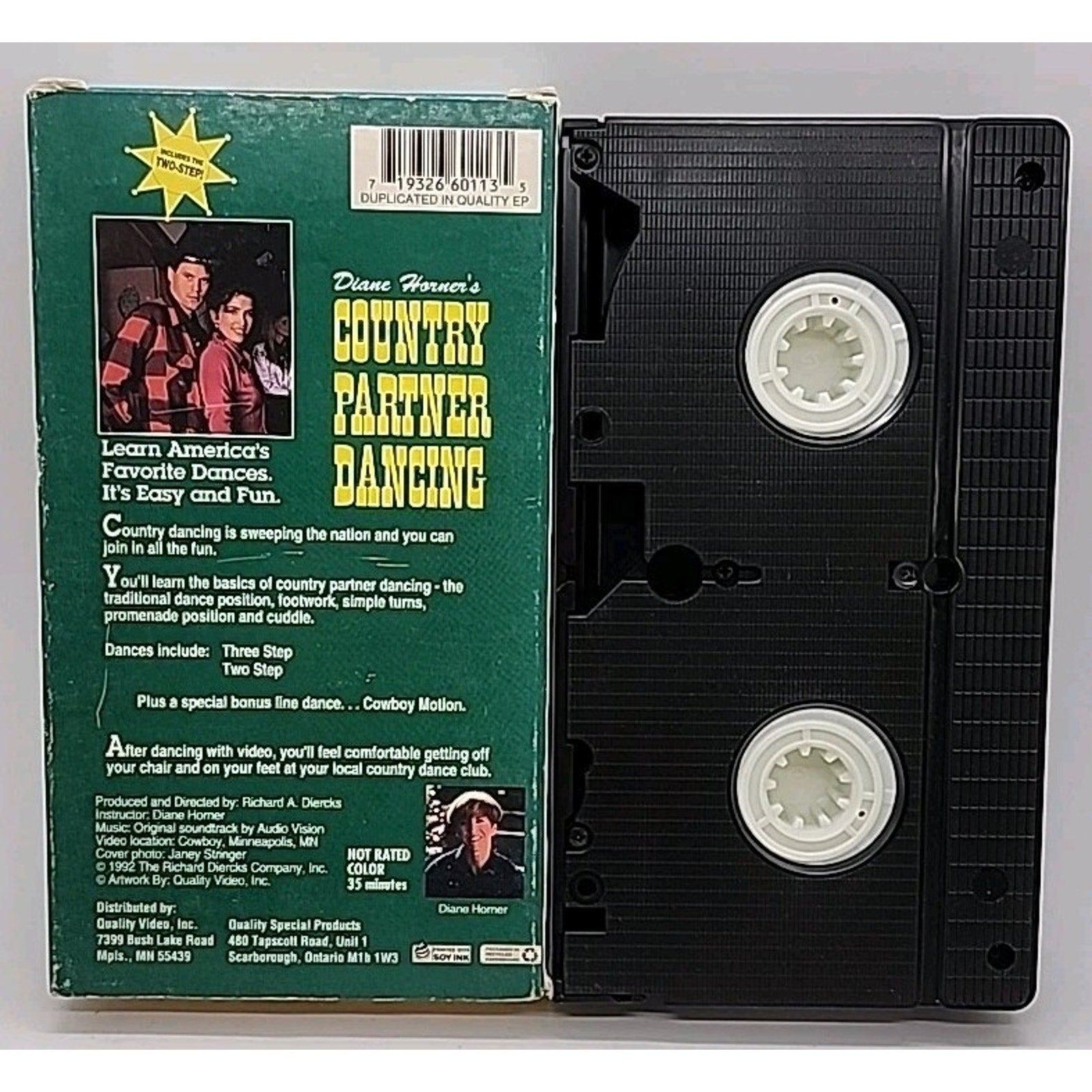 Diane Horners Country Partner Dancing (VHS, 1992)