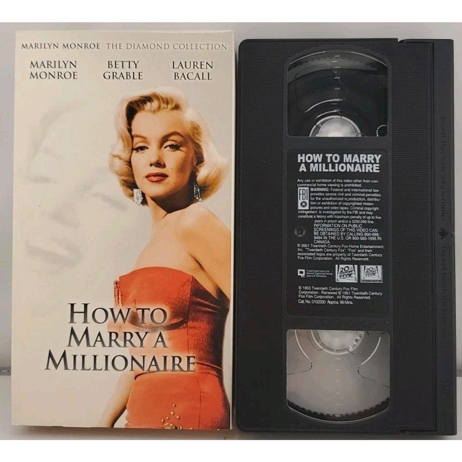 Marilyn Monroe: The Diamond Collection Volume 1 (VHS, 2001, 6-Tape Set)