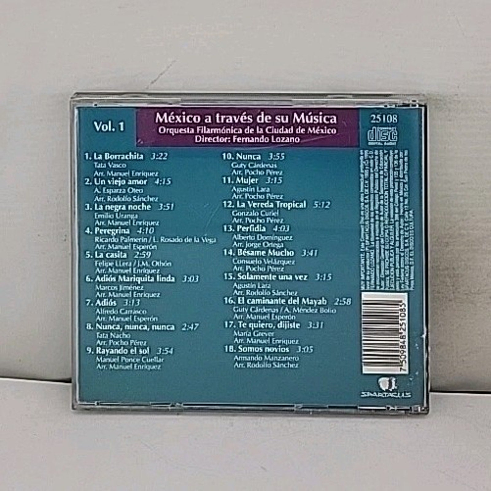 Orquesta De La Ciudad De Mexico -Mexico A Traves De Su Musica-Mexican CD ALBUM,