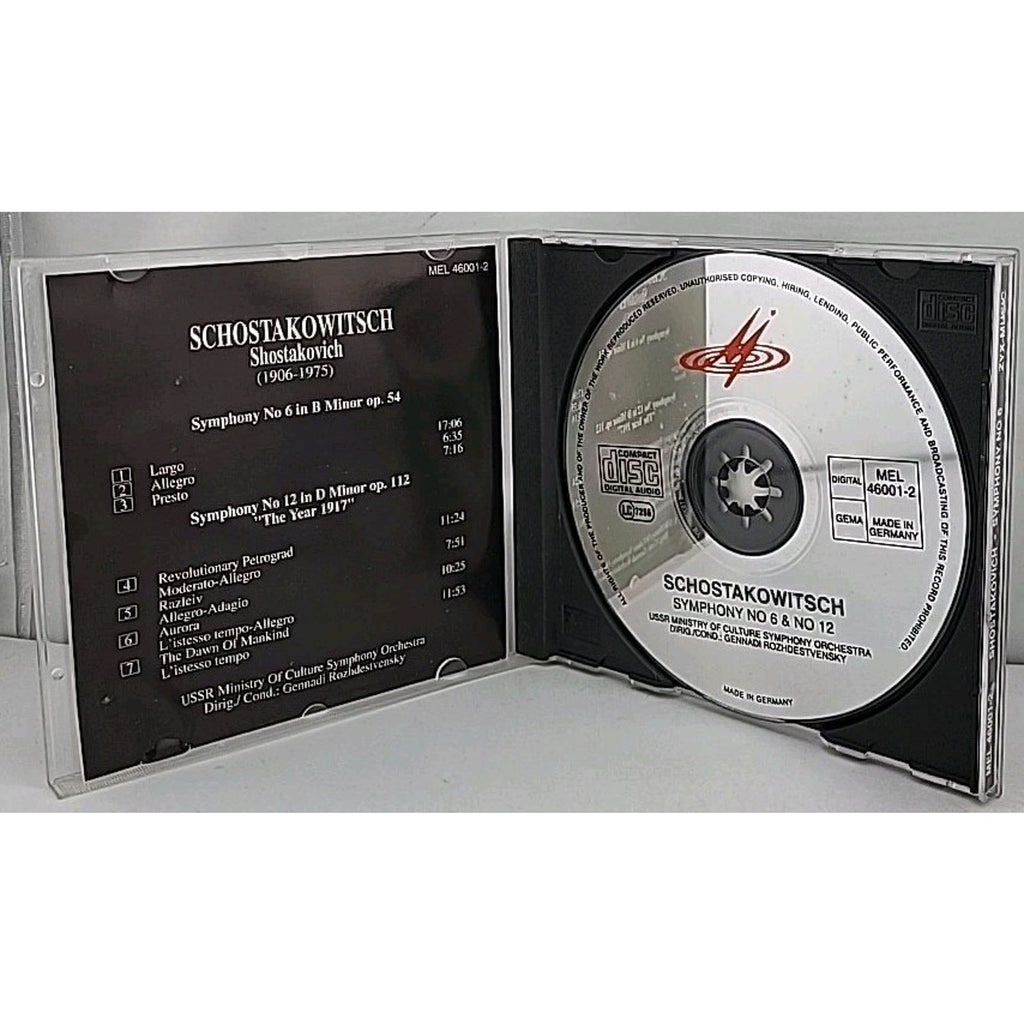 Dmitri Shostakovich - Schakowitsch: Symphony No. 6 & No. 12 - CD