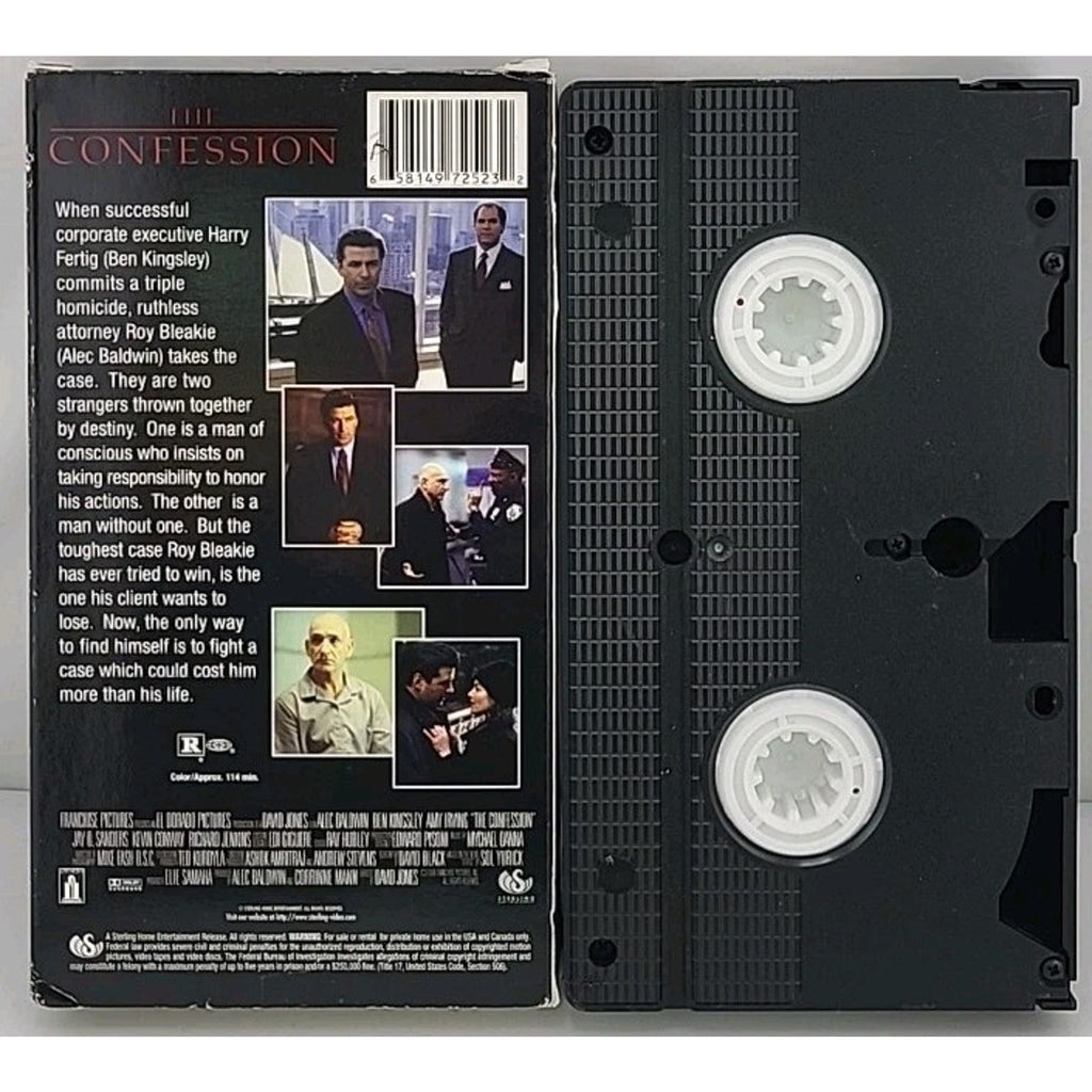The Confession (VHS, 1999) Alec Baldwin, Ben Kingsley