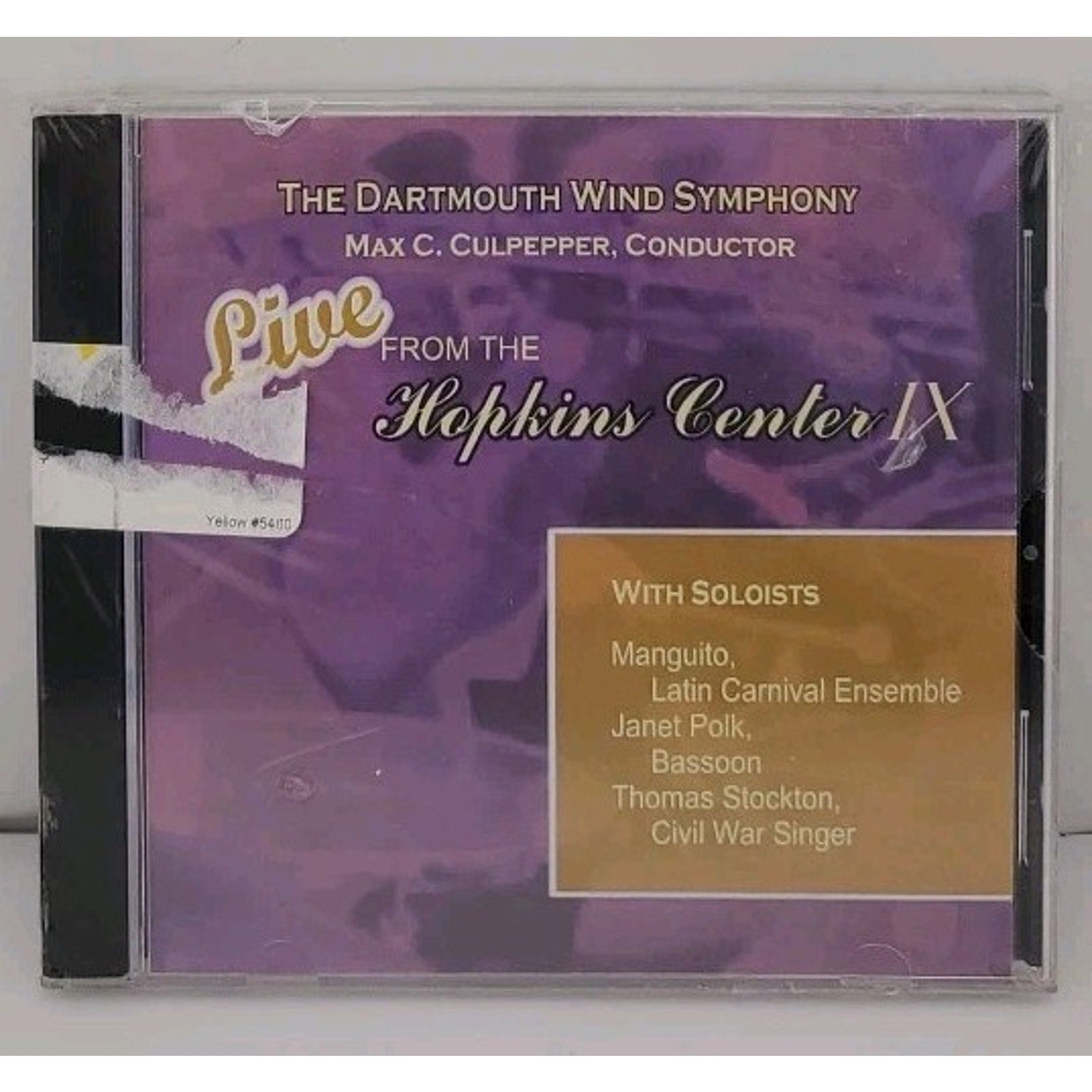 Dartmouth Wind Symphony - Live from the Hopkins Center IX CD *Brand New*