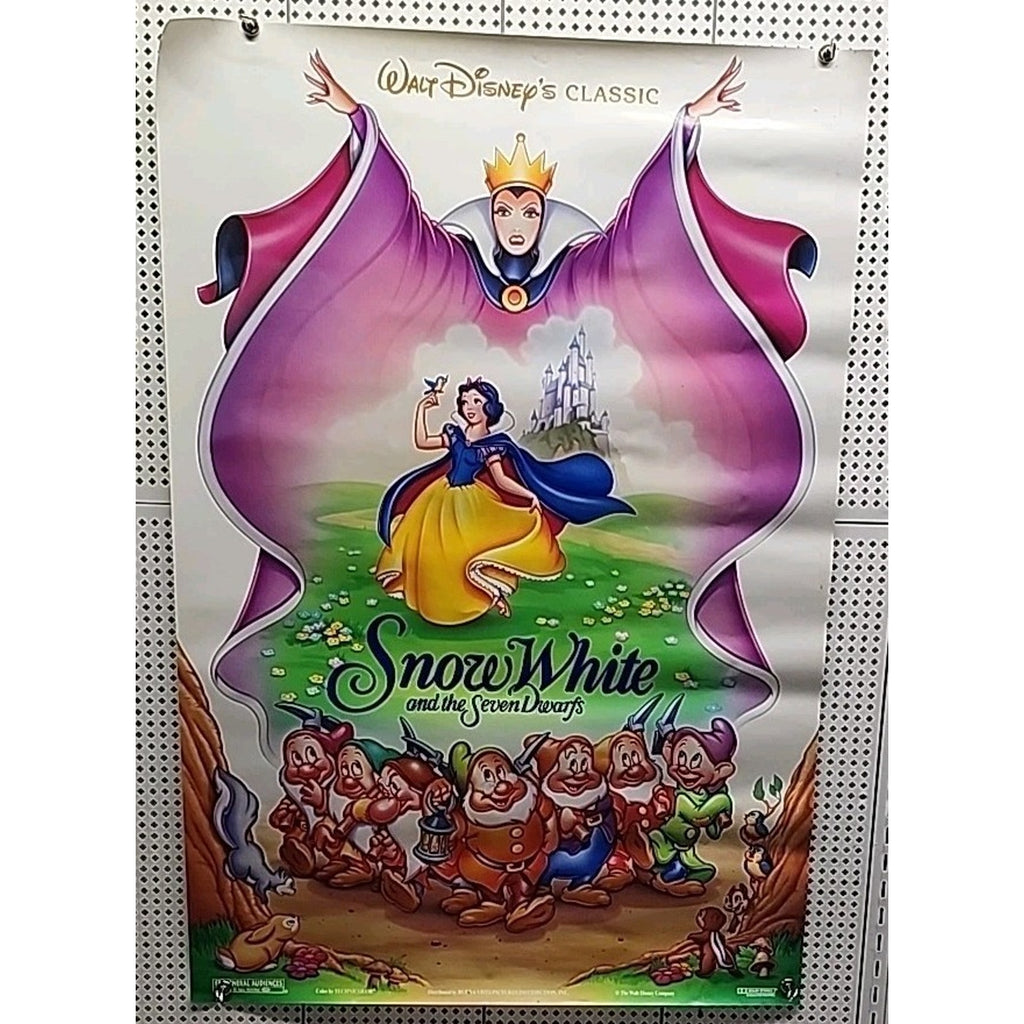 Snow White & the Seven Dwarfs ~ Original 27"x 40" Double-sided RR Movie Poster