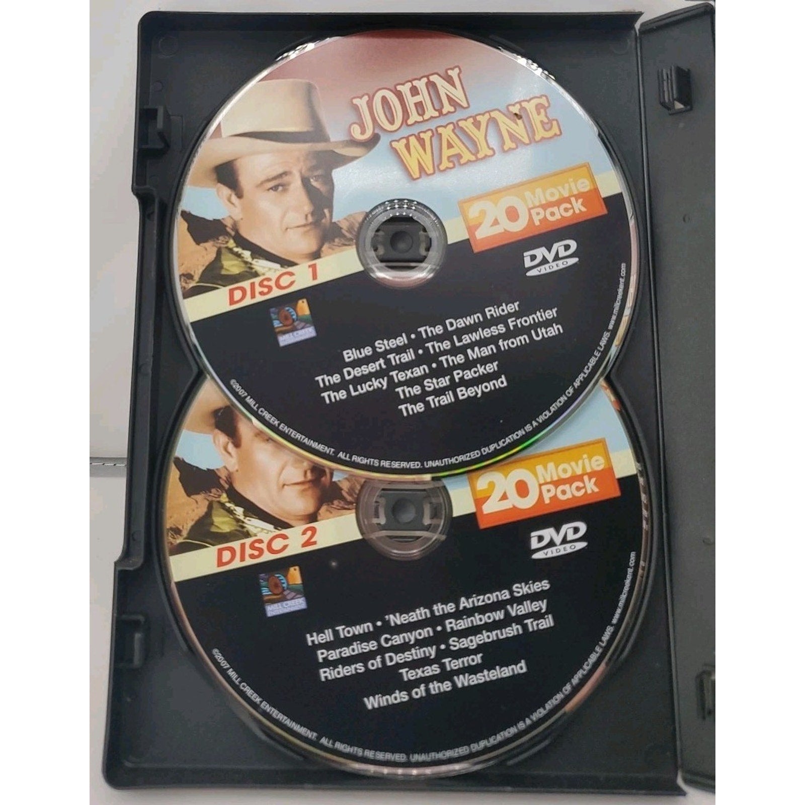 John Wayne 20 Movie Pack (3 Disc Pack) (DVD, 2005, 4-Disc Set)