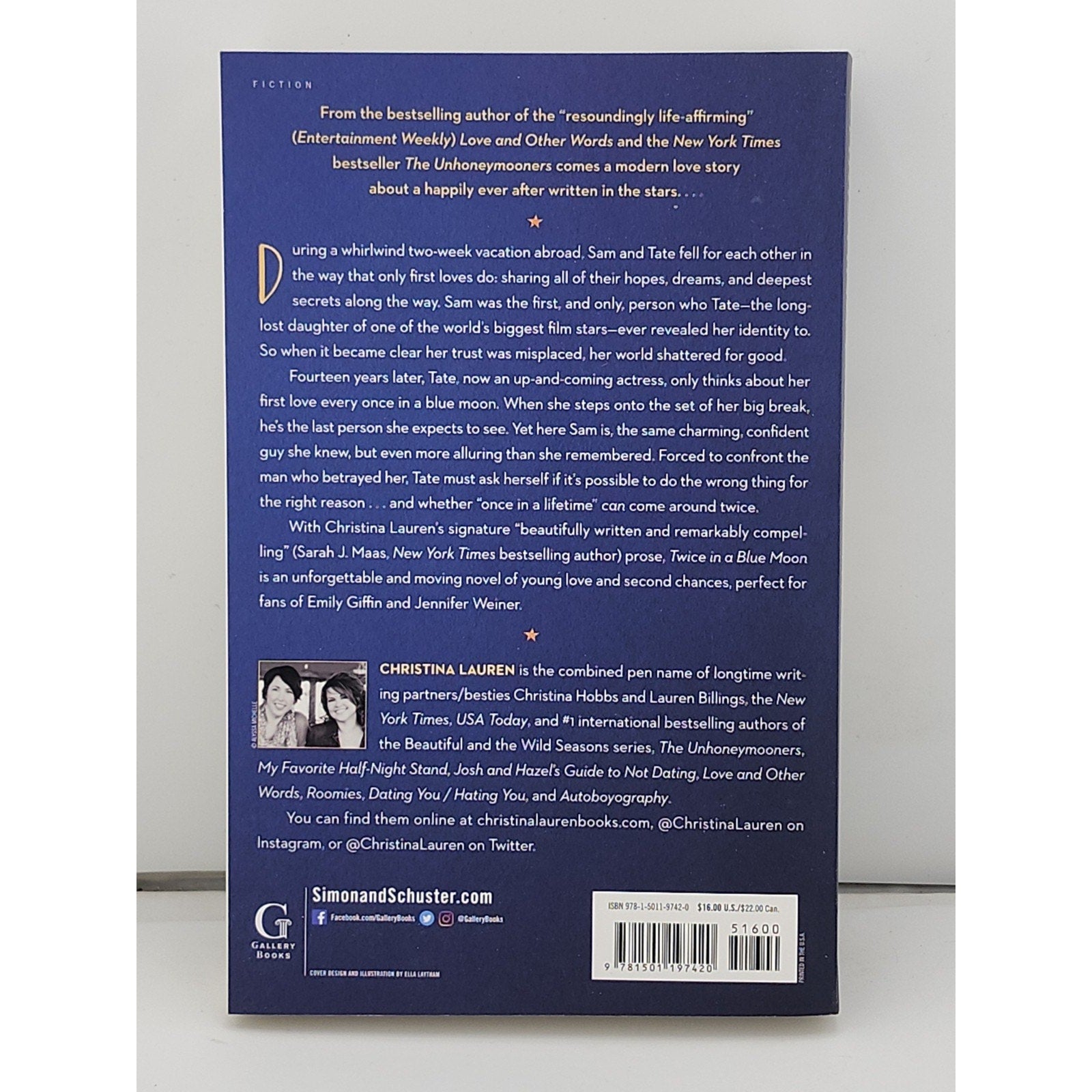 Twice in a Blue Moon by Christina Lauren (2019, Trade Paperback)