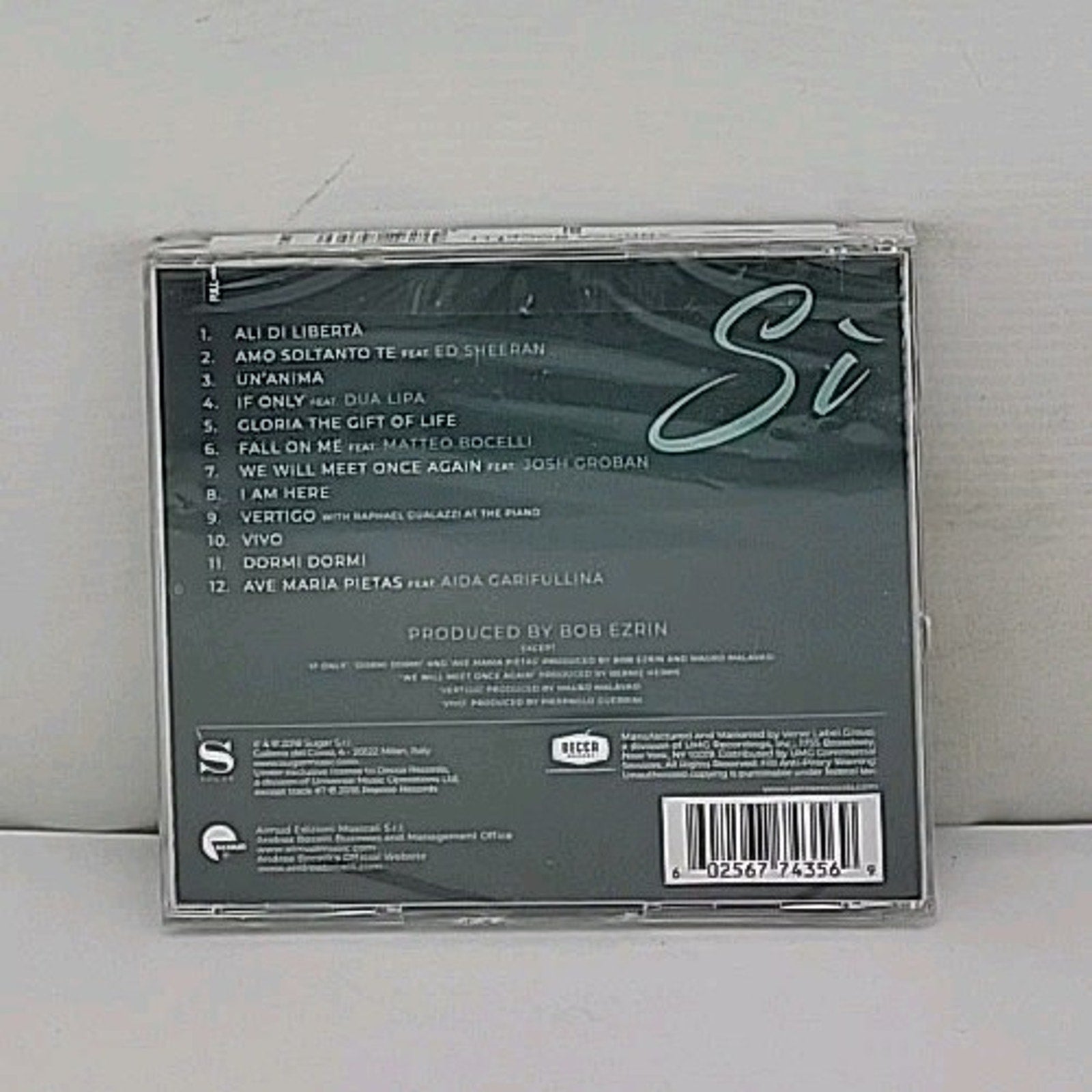 Si by Bocelli, Andrea (CD, 2018) *Brand New*