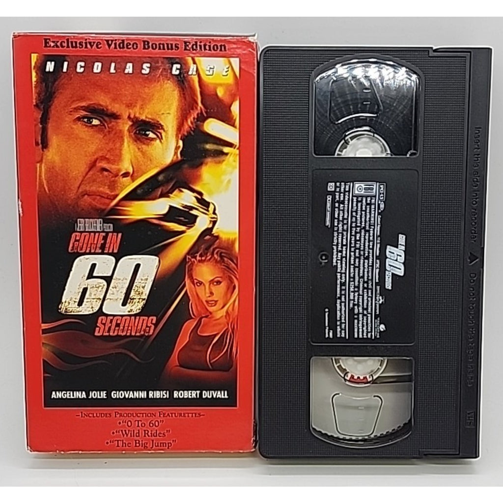 Gone in 60 Seconds (VHS, 2001, Exclusive Video Bonus Edition)