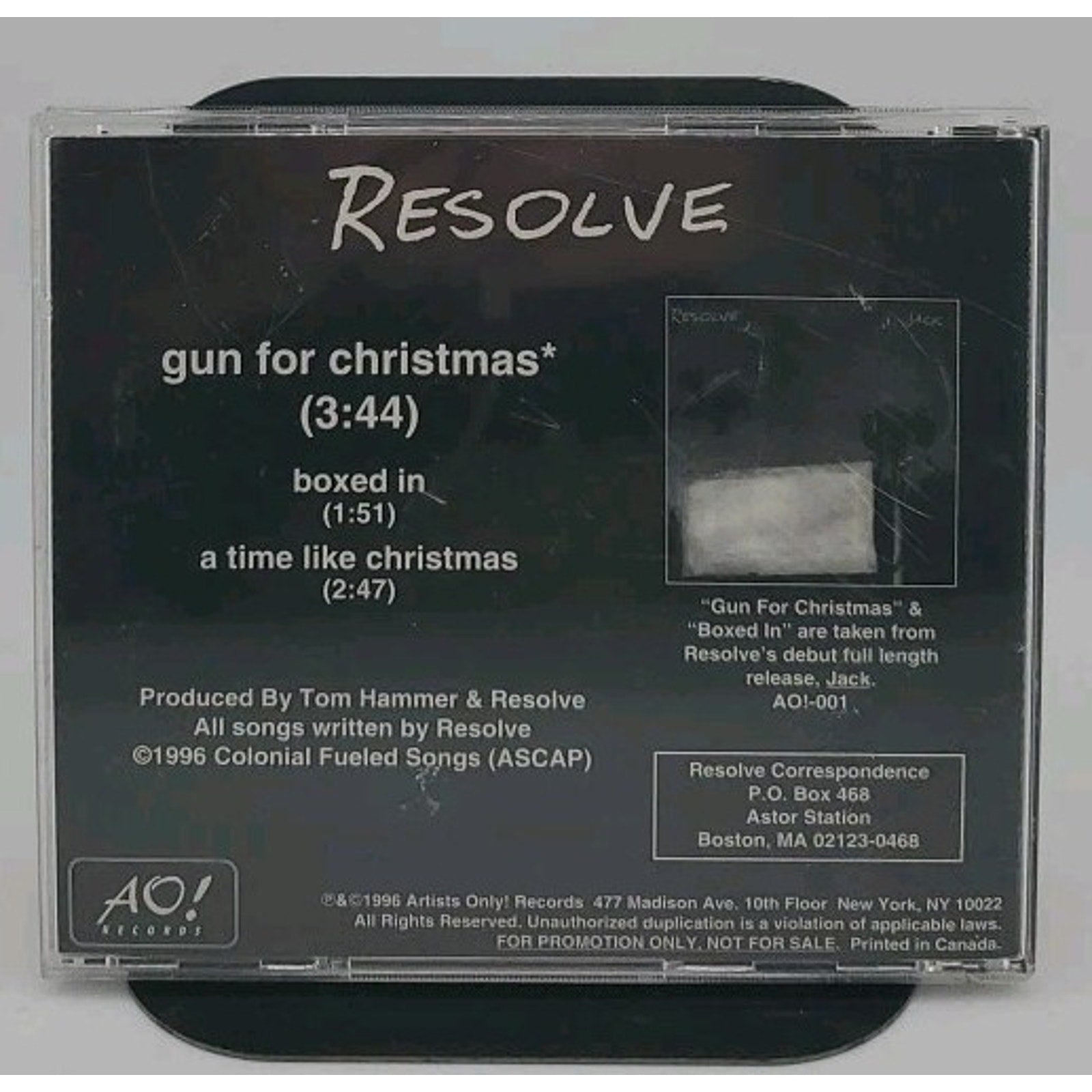Resolve - Gun For Christmas CD