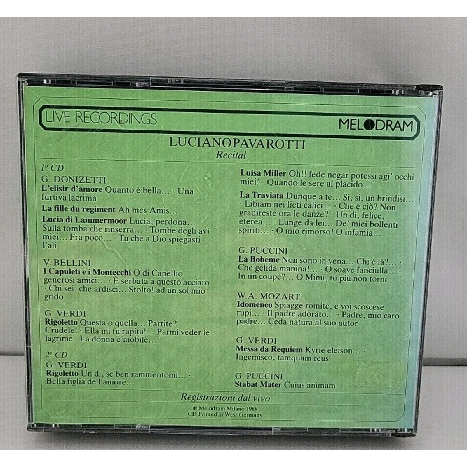 Luciano Pavarotti Recital 2 CD