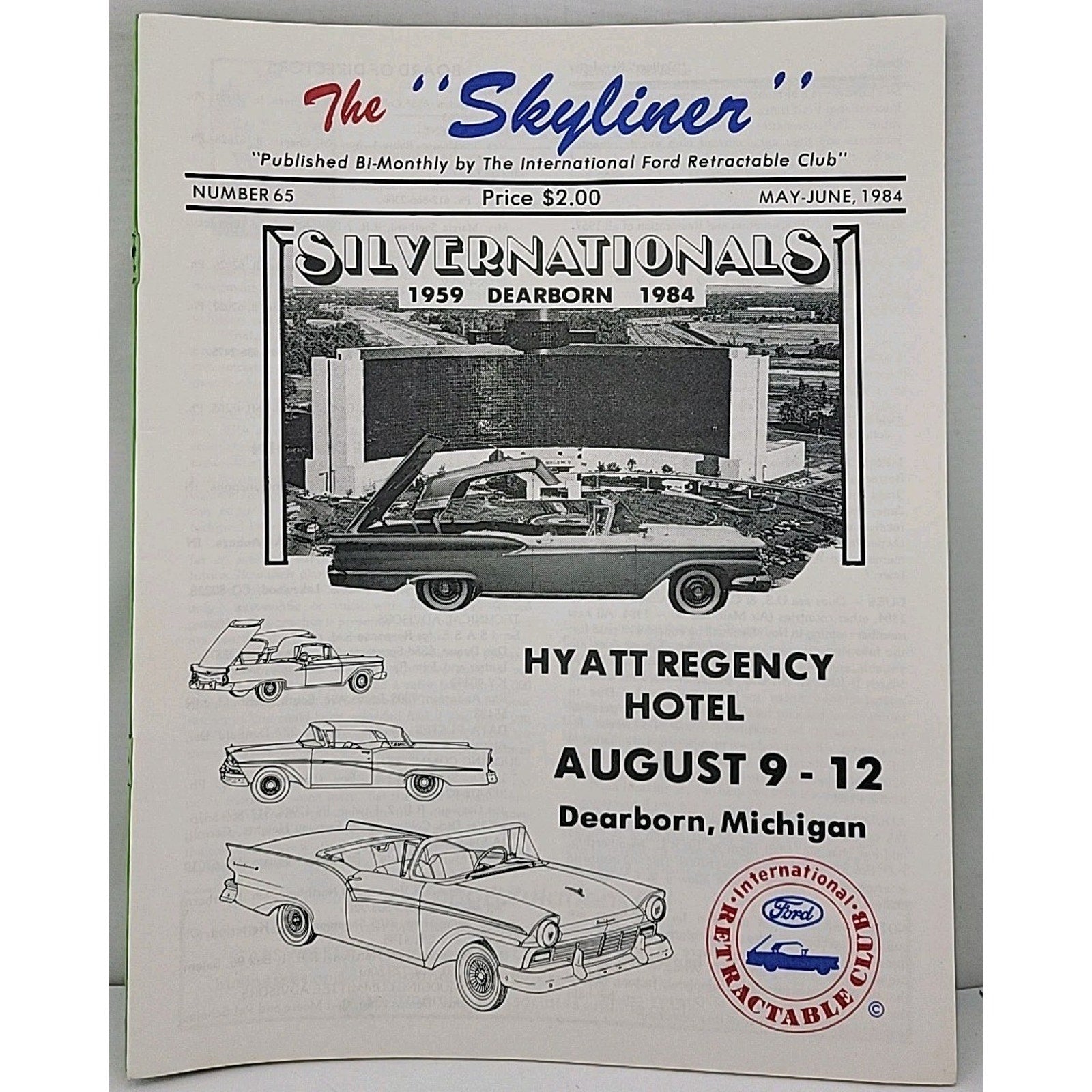 The Skyliner - International Ford Retractable Club - May-June 1984 Number 65