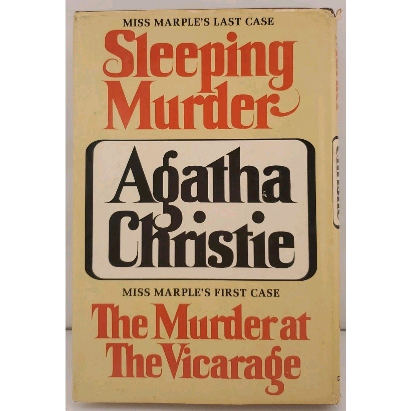 Sleeping Murder & The Murder at the Vicarage by Agatha Christie (1976 Hardcover)