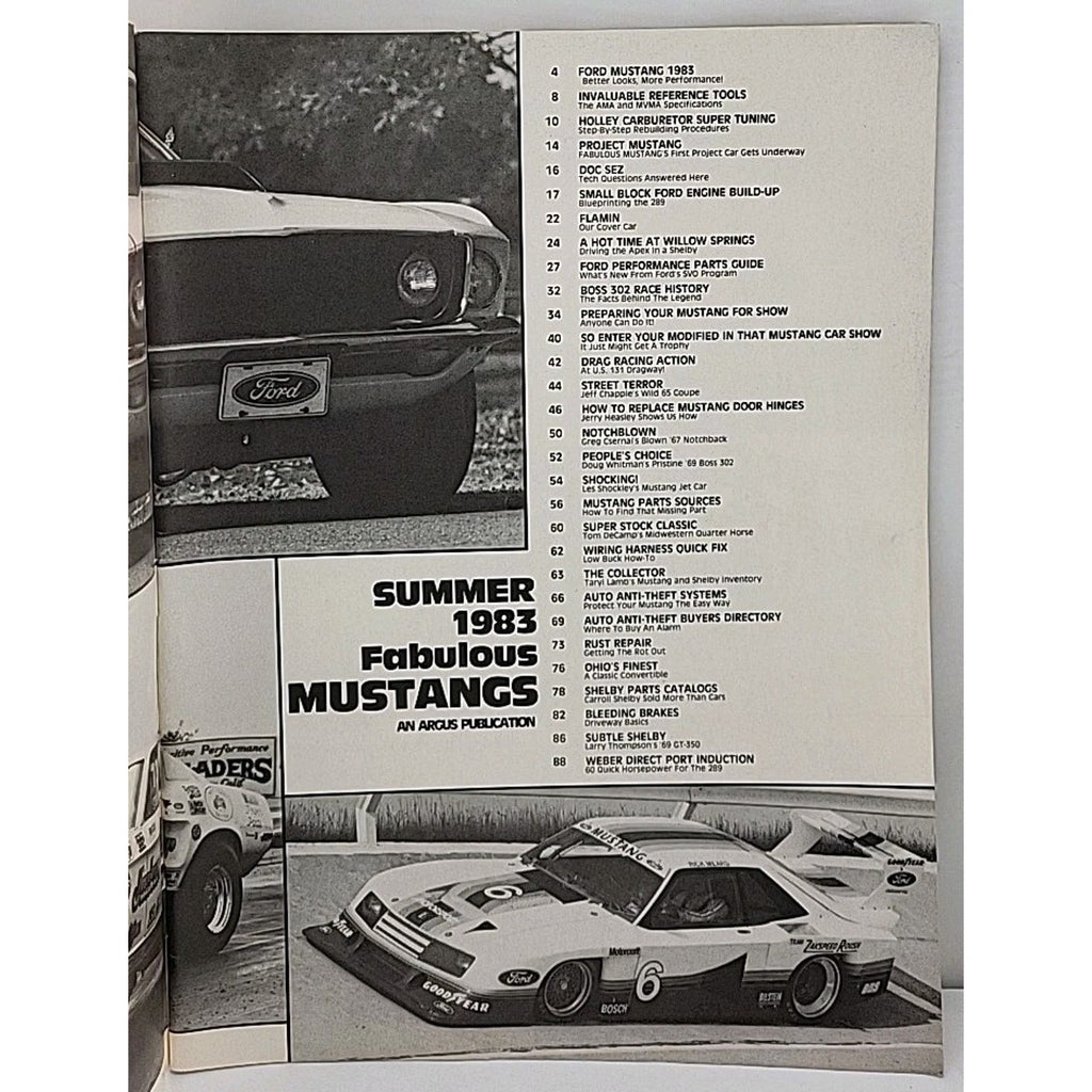 Fabulous Mustangs Magazine Summer 1983