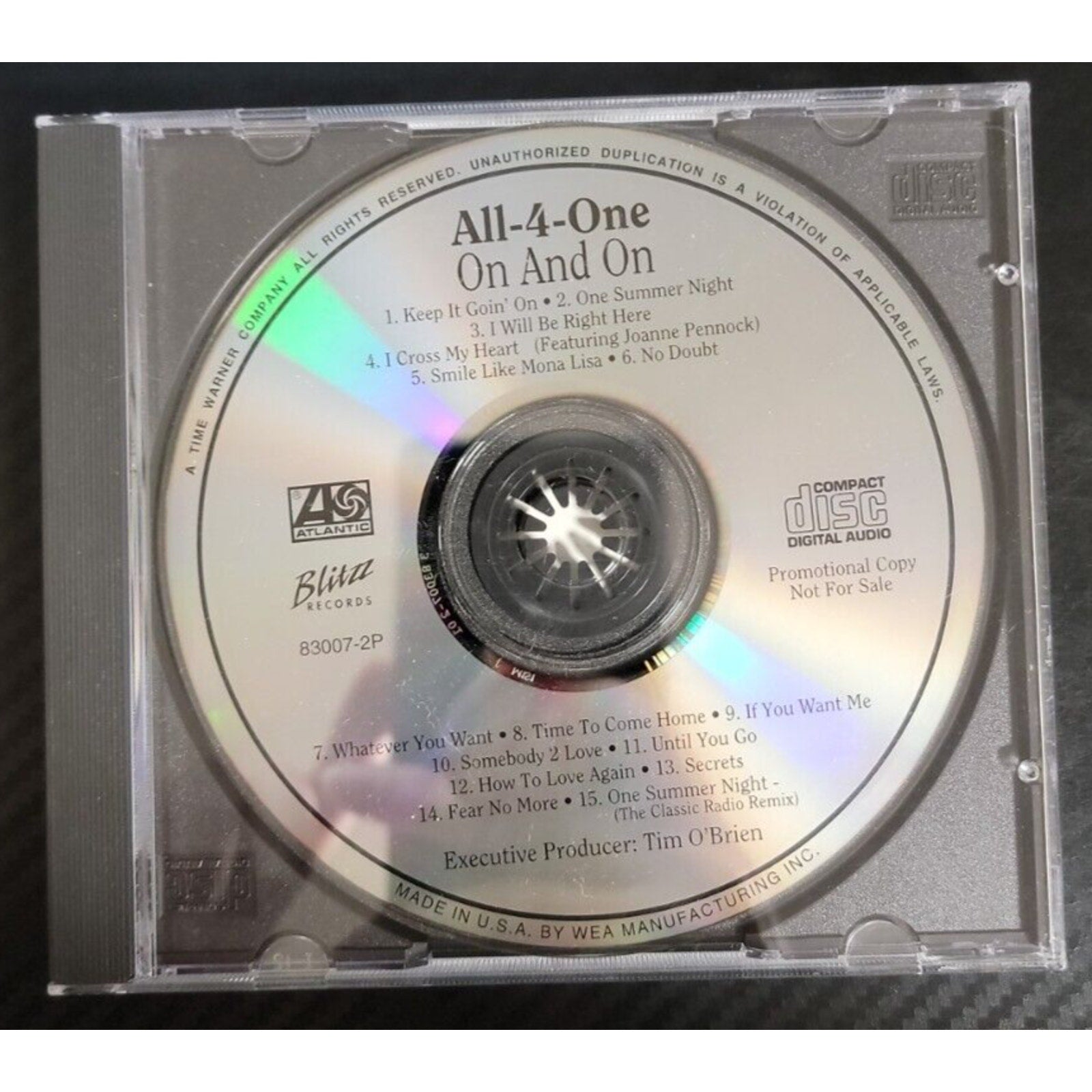 All-4-One On And On CD PROMO