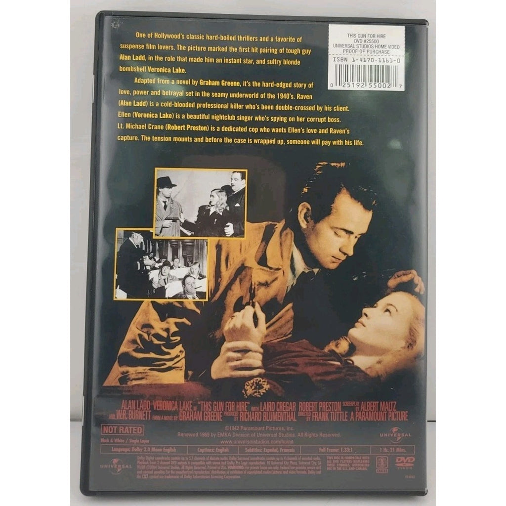 This Gun for Hire (DVD, 1942)