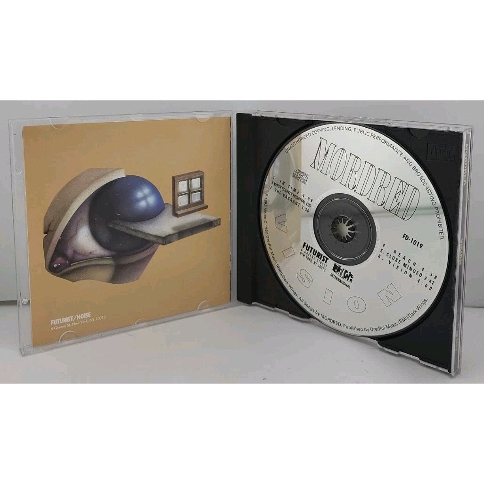 Vision by Mordred (CD, 1993, Futurist/Mayhem Records)