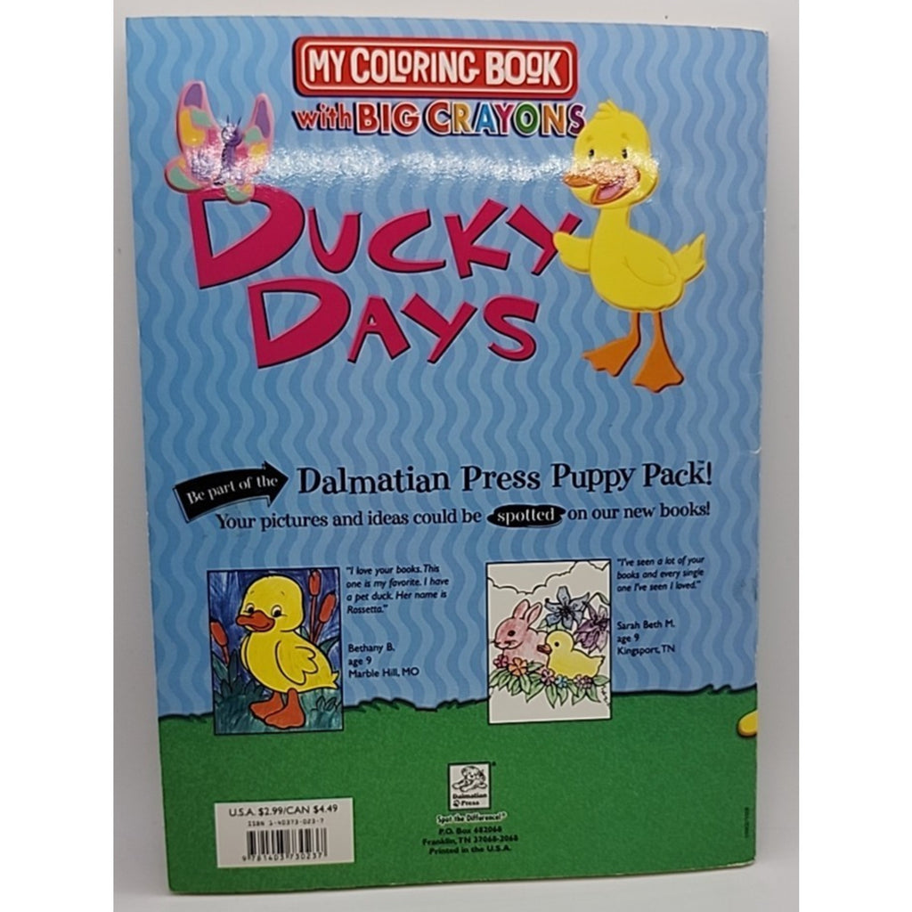 My Coloring Book With Big Crayons Ducky Days