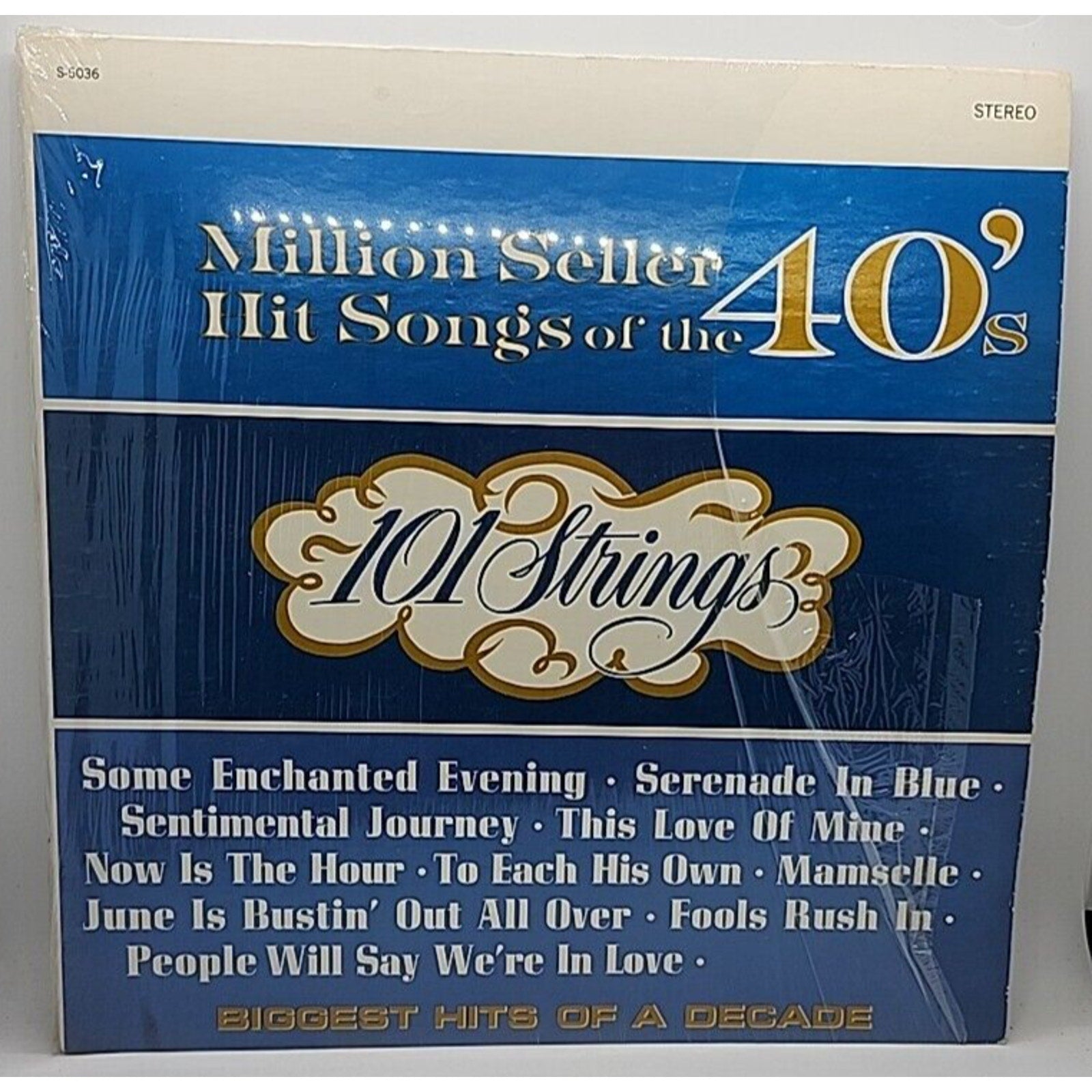 101 Strings - Million Seller Hit Songs of the 40's Vinyl Record (Record)