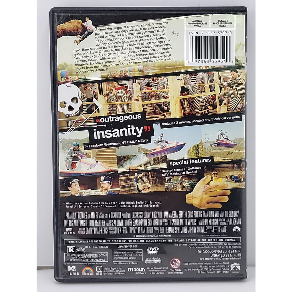 Jackass 3 (DVD, 2010)