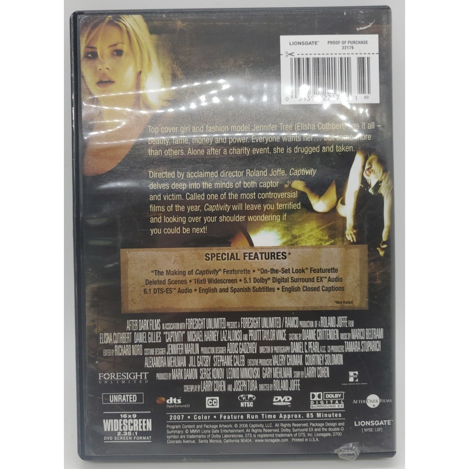 Captivity (DVD, 2007)