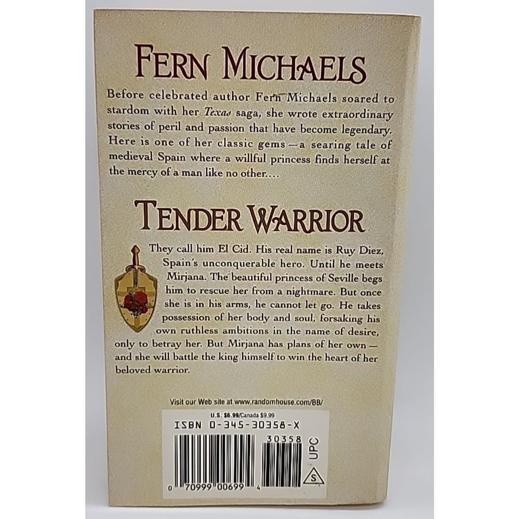 Tender Warrior : A Novel by Fern Michaels (1982, Mass Market)