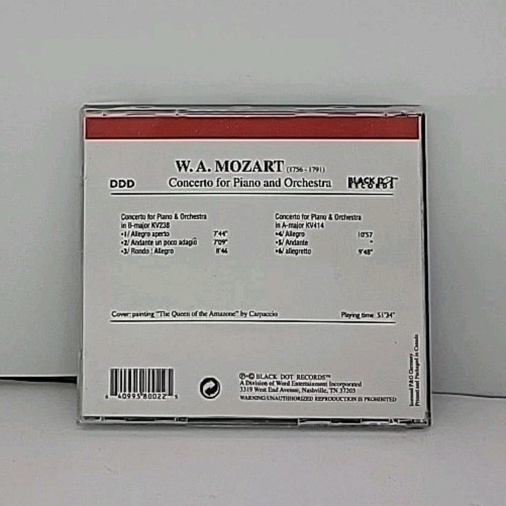 Mozart Concerto for Piano & Orchestra No. 6 B major KV 238, No. 12 in A ... CD
