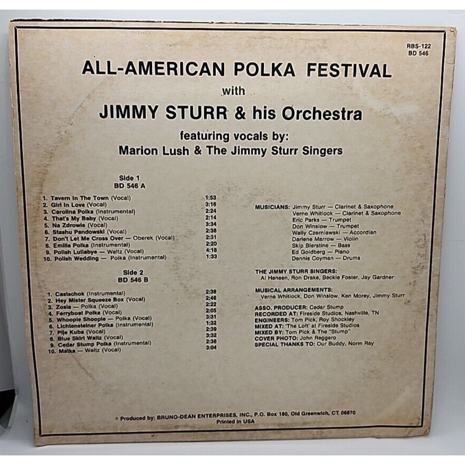 Jimmy Sturr and His Orchestra All American Polka Festival Stereo (Record)